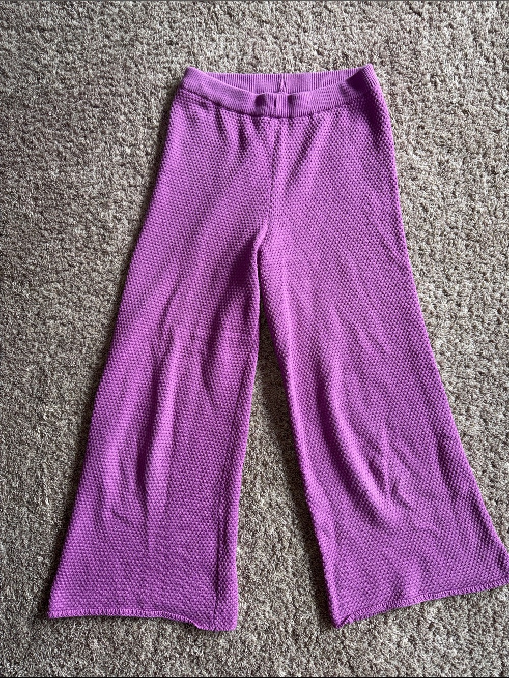FP Free People beach knit high waist ankle pants size small